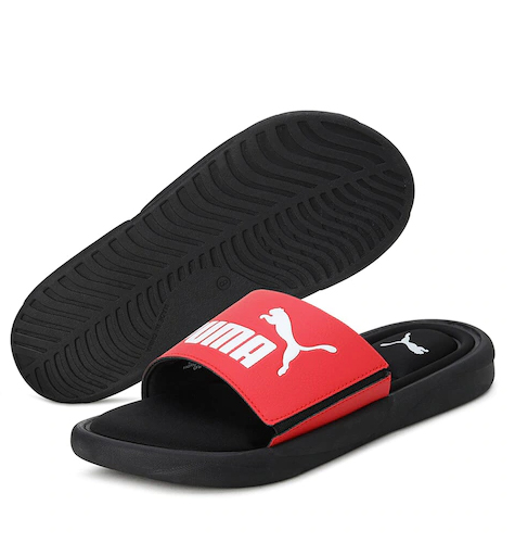 Unisex Black & Red Royalcat Memory Foam Sliders